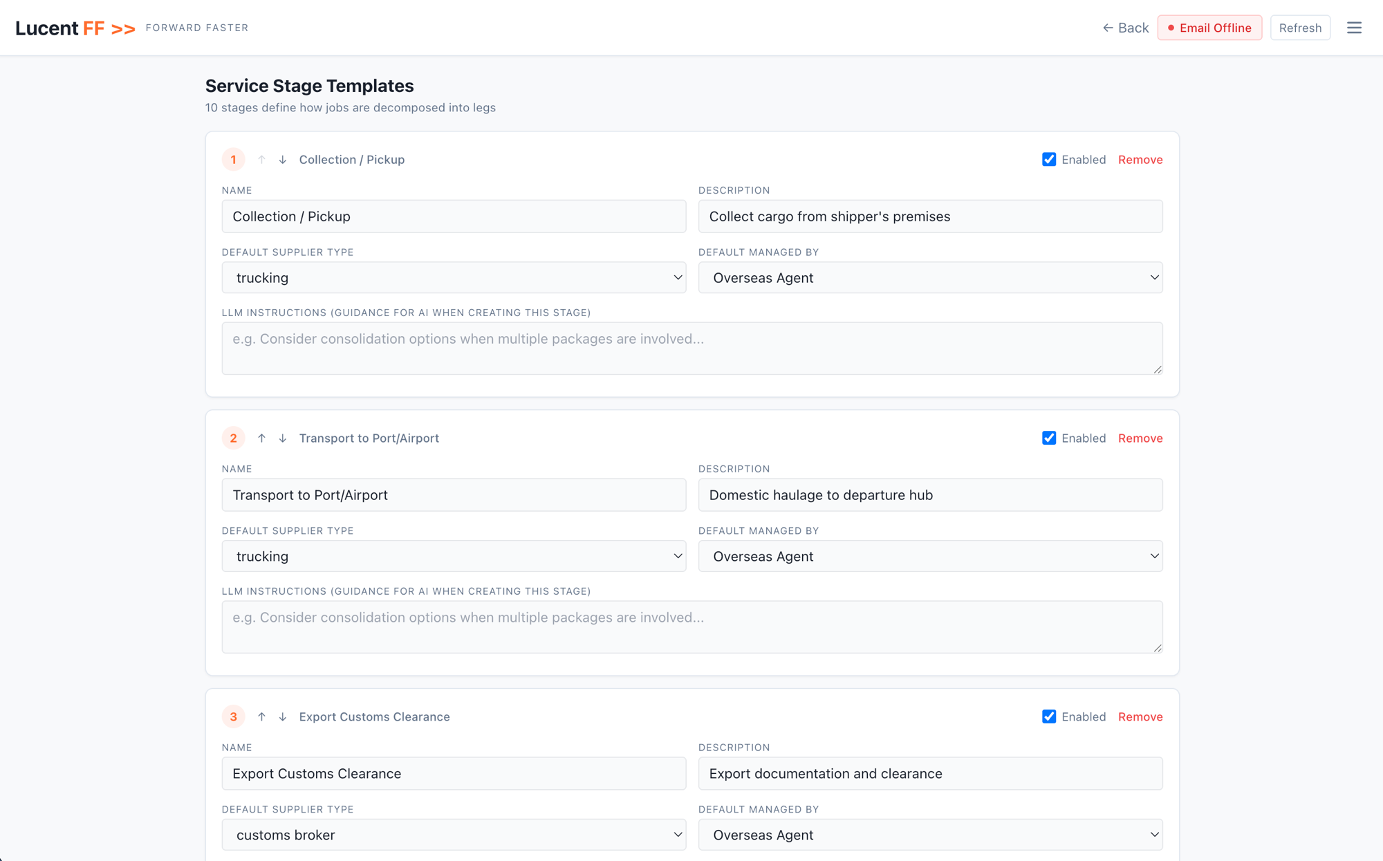 LucentFF freight forwarding automation